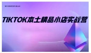 TikTok本土精品小店出海实战营,从入门到高阶,不止0-1!-网创源码