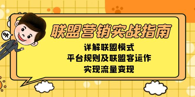 联盟营销实战指南,详解联盟模式、平台规则及联盟客运作,实现流量变现-网创源码