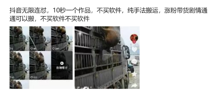 抖音无限连怼，10秒一个作品不买软件，纯手法搬运，涨粉带货剧情通通可以搬-网创源码