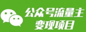 公众号流量主变现项目:每天2小时,普通人每月多挣三五千-网创源码