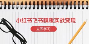 小红书飞书 模板实战变现:小红书快速起号,搭建一个赚钱的飞书模板-网创源码