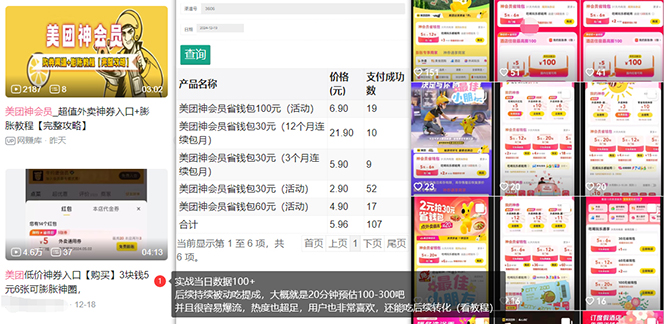 美团神券/神会员_入门级教程,外卖券膨胀推广项目【蓝海市场攻略】-网创源码