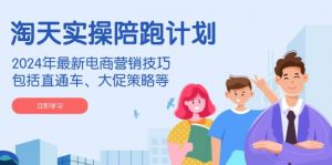 淘天实操陪跑计划，2024年最新电商营销技巧，包括直通车、大促策略等-网创源码