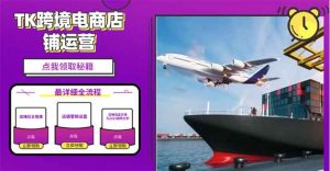 2025TK跨境电商选品趋势0到1店铺搭建最全实操讲解，轻松在家把货卖出国-网创源码