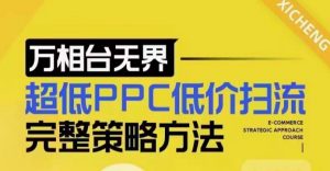 超低PPC低价扫流完整策略方法,最新低价扫流底层逻辑,万相台无界低价扫流实战流程方法-网创源码