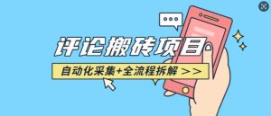 悟空采集评论搬砖_评论搬砖+自动采集【完整攻略】-网创源码