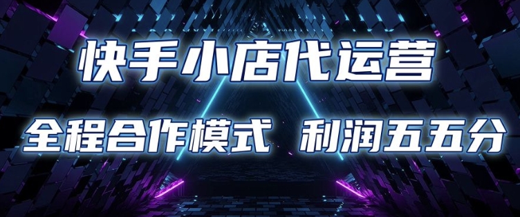 快手小店代运营 限时托管计划 合作模式 利润五五分成【揭秘】-网创源码