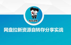 网盘拉新资源自动转存分享实战-网创源码