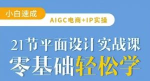 AIGC电商必备实操21节平面设计实战课,教你玩转AI-网创源码