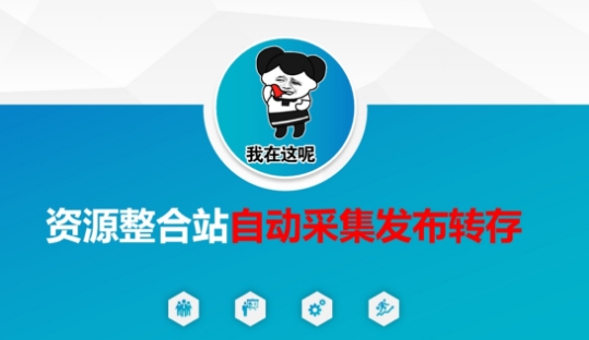 资源整合站自动采集发布转存，解放双手-网创源码