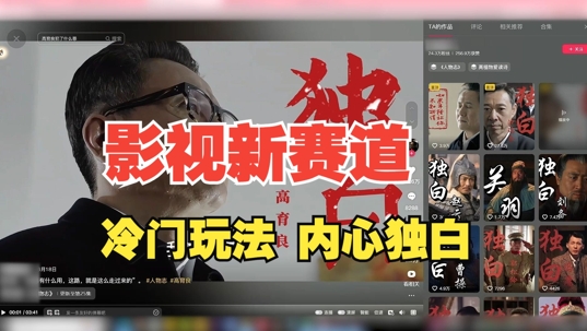 最新影视解说玩法，人物独白，30天涨粉24万+，全流程拆解【揭秘】-网创源码