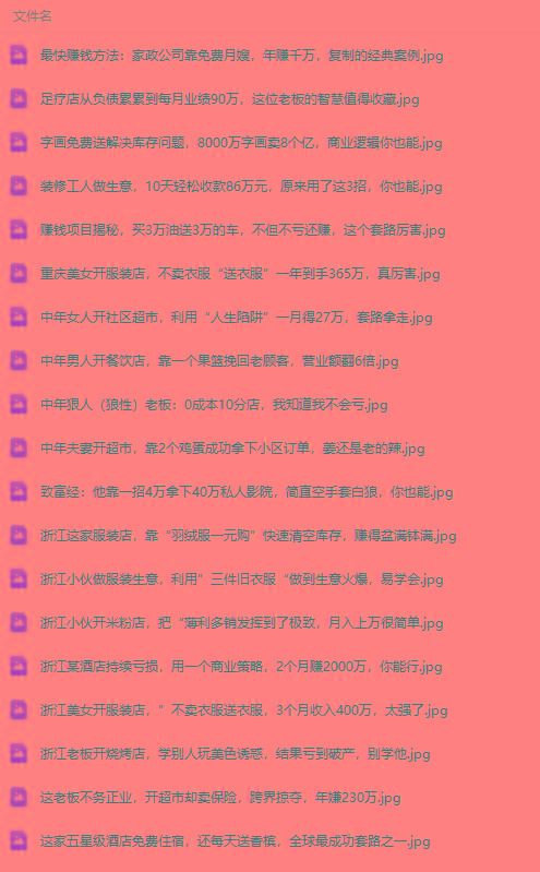 图片[1]-(9607期)真实有效391套商业模式，年入几十到几百万案例解析(电子书+视频+图文)-网创源码