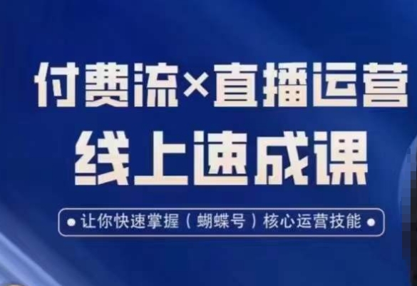 视频号付费流实操课程,付费流✖️直播运营速成课,让你快速掌握视频号核心运营技能-网创源码