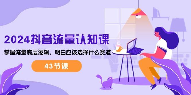 2024抖音流量·认知课：掌握流量底层逻辑，明白应该选择什么赛道 (43节课-网创源码