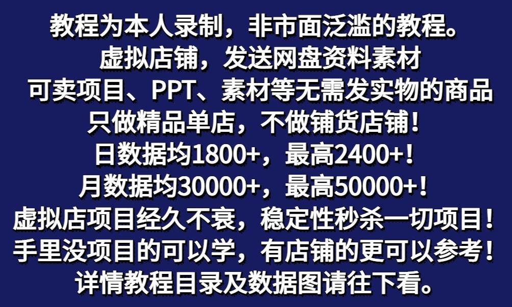 图片[2]-拼多多虚拟电商训练营月入50000+你也行，暴利稳定长久，副业首选-网创源码