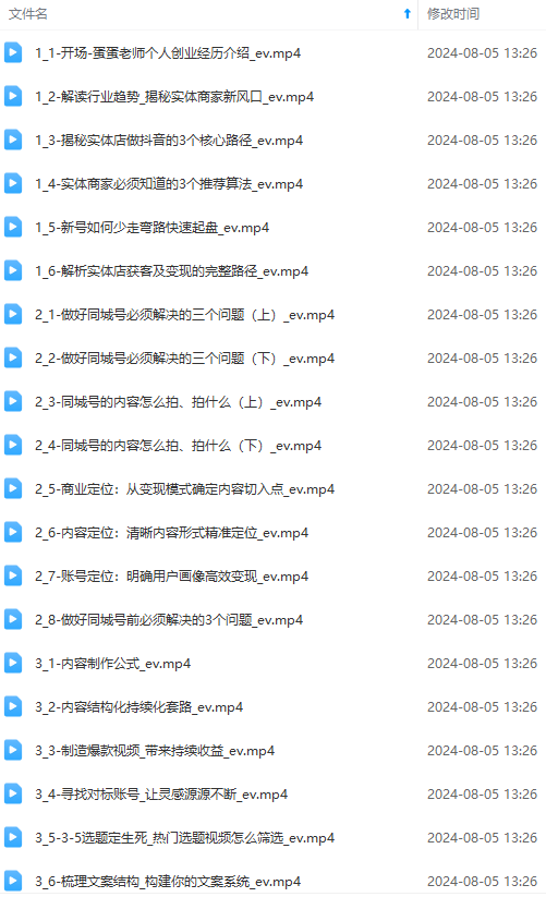 图片[1]-实体店老板获客特训营：认知、定位、文案、矩阵、直播、AI等(72节-网创源码
