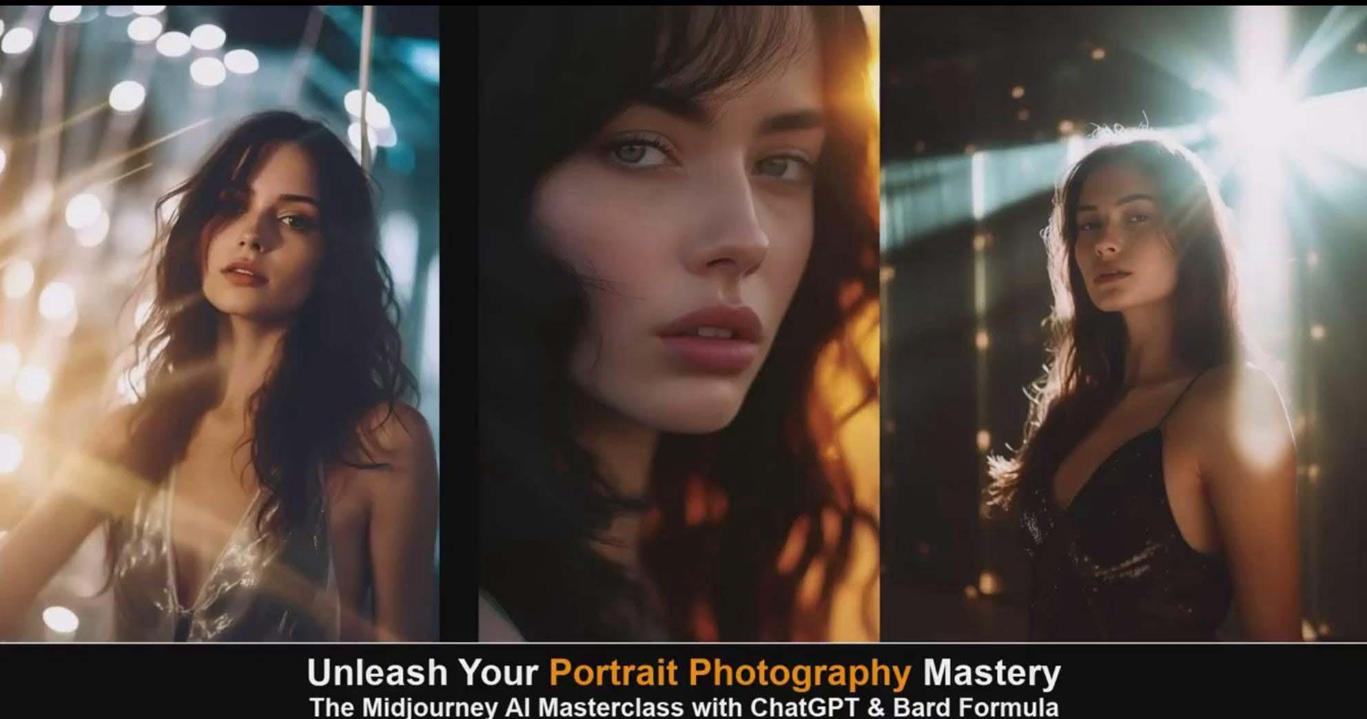 图片[6]-(9312期)Midjourney v5 ChatGPT 和 Bard AI人工智能人像摄影大师班-15节-中英字幕-网创源码