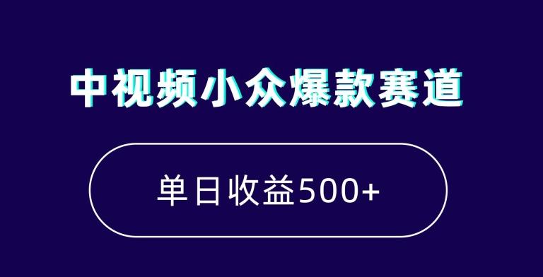 中视频小众爆款赛道，7天涨粉5万+，小白也能无脑操作，轻松月入上万【揭秘】-网创源码
