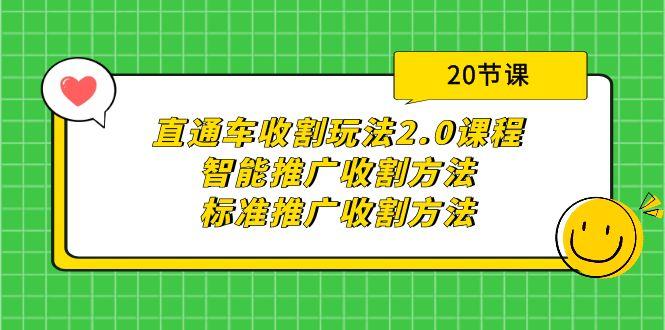 (9692期)直通车收割玩法2.0课程：智能推广收割方法+标准推广收割方法(20节课)-网创源码