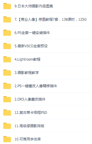 某宝买的杂乱PS LR教程预设摄影-网创源码