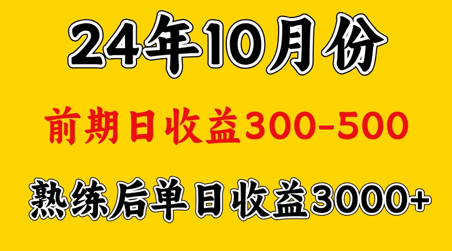 高手是怎么赚钱的.前期日收益500+熟练后日收益3000左右-网创源码