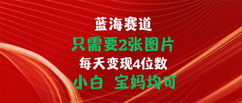 只需要2张图片 每天变现4位数 小白 宝妈均可-网创源码