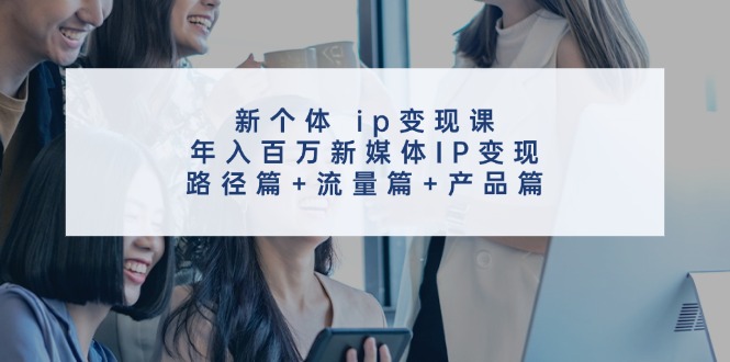 新个体ip变现课,年入百万新媒体IP变现,路径篇+流量篇+产品篇-网创源码