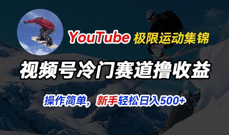 视频号冷门赛道撸收益，YouTube搬运极限运动集锦，暴力起号，操作简单流量高，轻松日入5张【揭秘】-网创源码