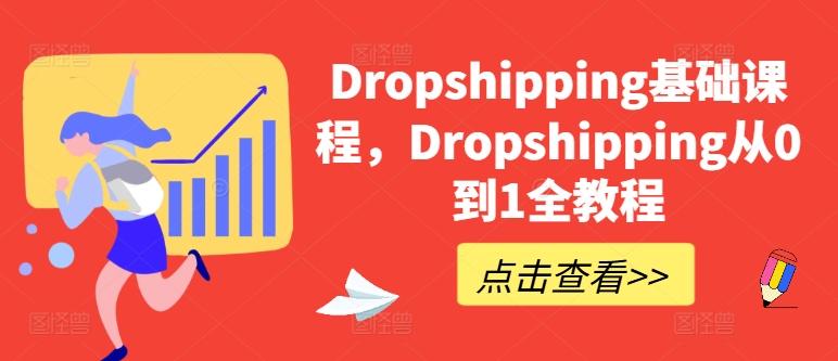 Dropshipping基础课程，Dropshipping从0到1全教程-网创源码