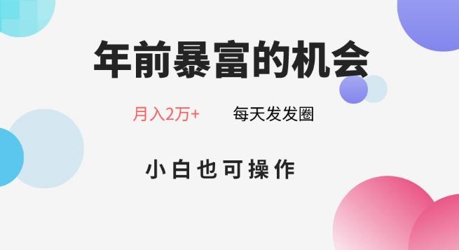 年前暴富的机会，朋友圈卖春联月入2万+，小白也可操作-网创源码