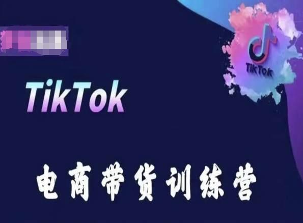 TikTok电商带货训练营,跟随时代潮流,跨境掘金-网创源码