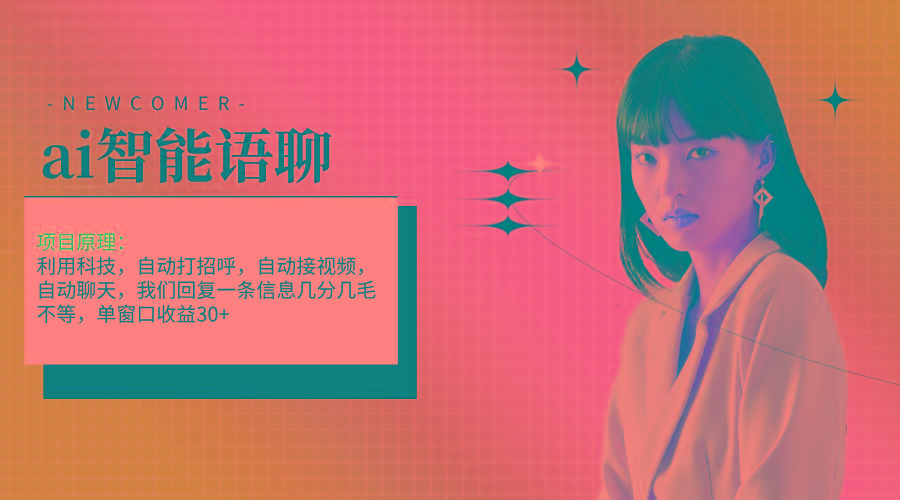 ai智能语聊，单窗口30+单机500+，无脑干！！！-网创源码