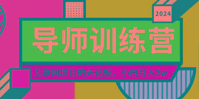 《导师训练营》精准粉丝引流的天花板，小白月入2w-网创源码