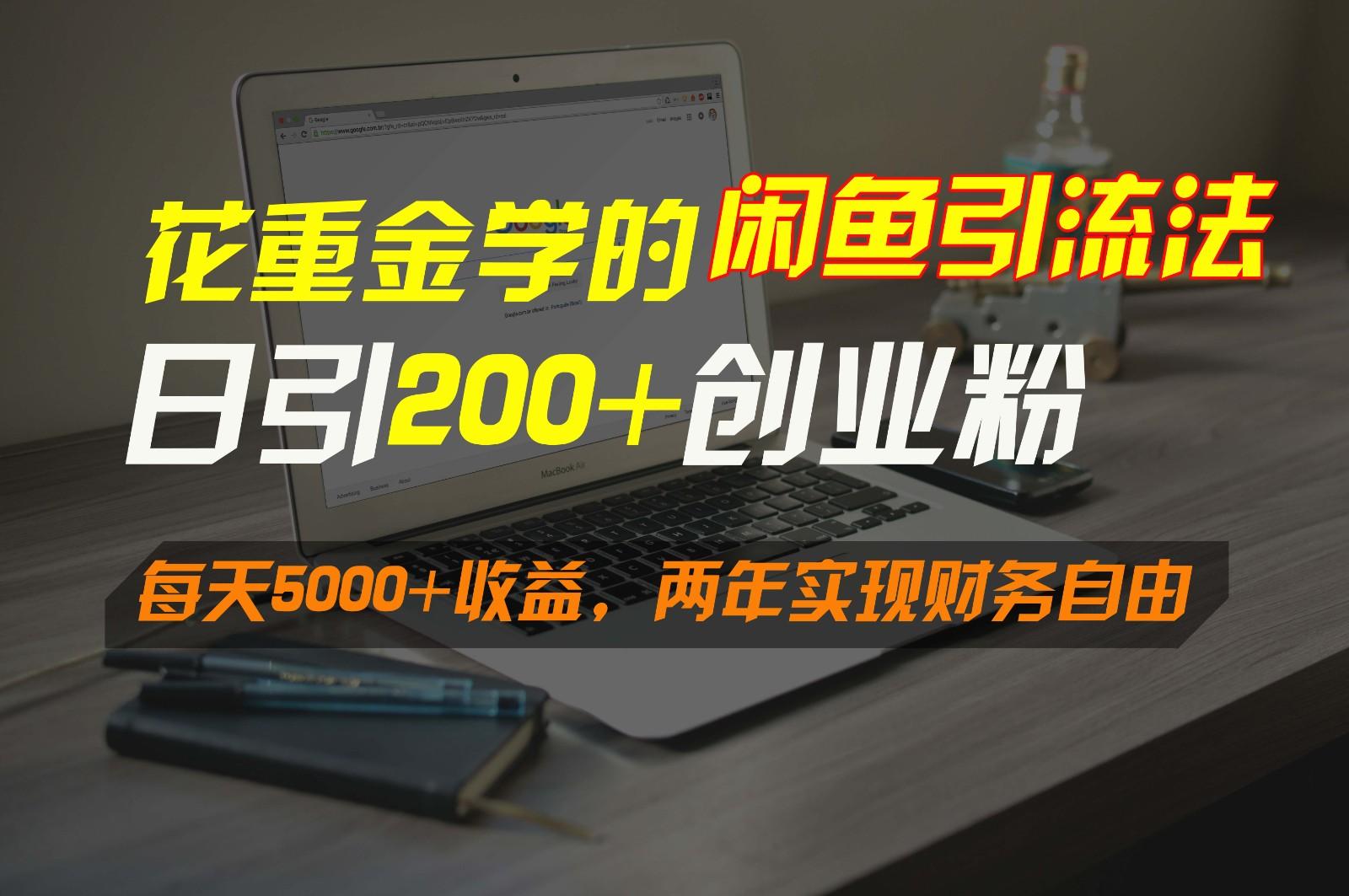花重金学的闲鱼引流法，日引流300+创业粉，每天5000+收益，两年实现财务自由-网创源码
