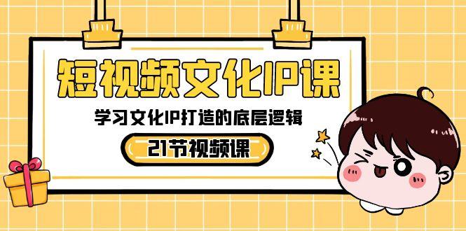 短视频文化IP课，学习文化IP打造的底层逻辑(21节课)-网创源码