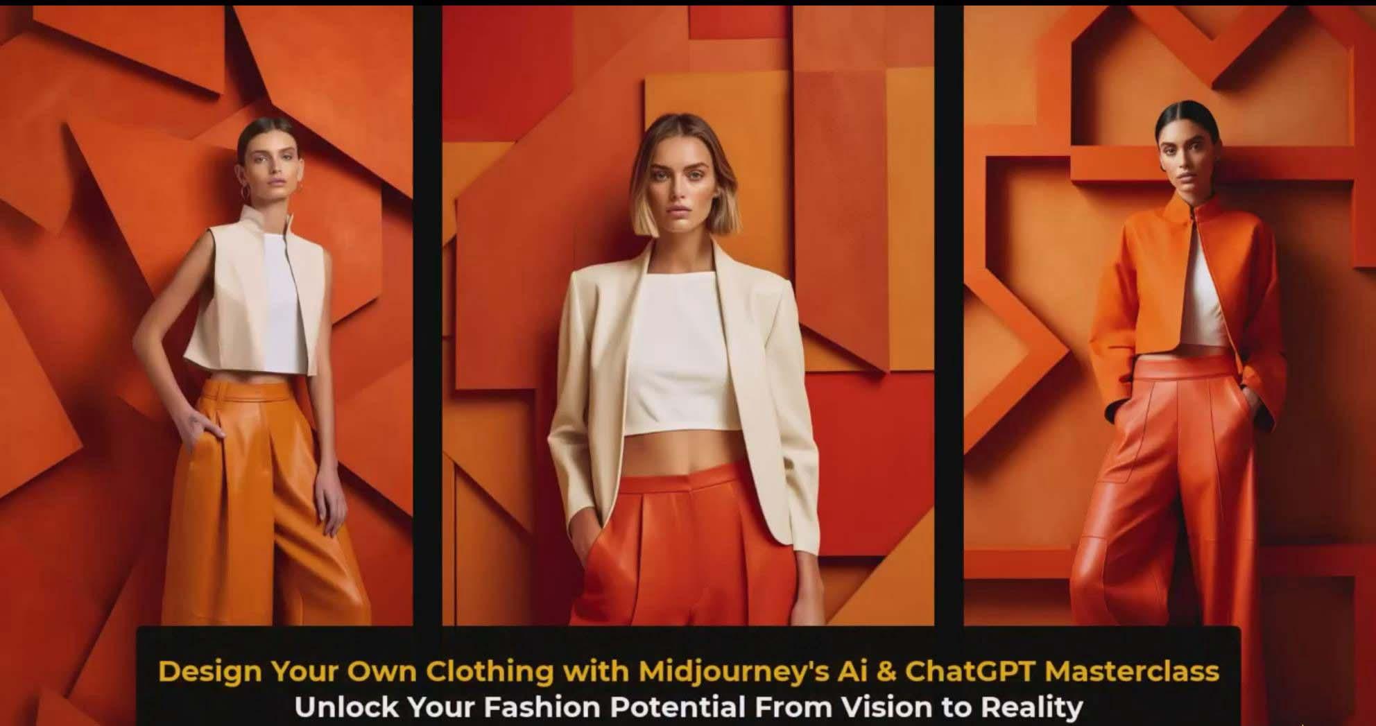 图片[3]-利用 Midjourneys Ai 人工智能设计自己的服装AI大师班-10节课-中英字幕-网创源码