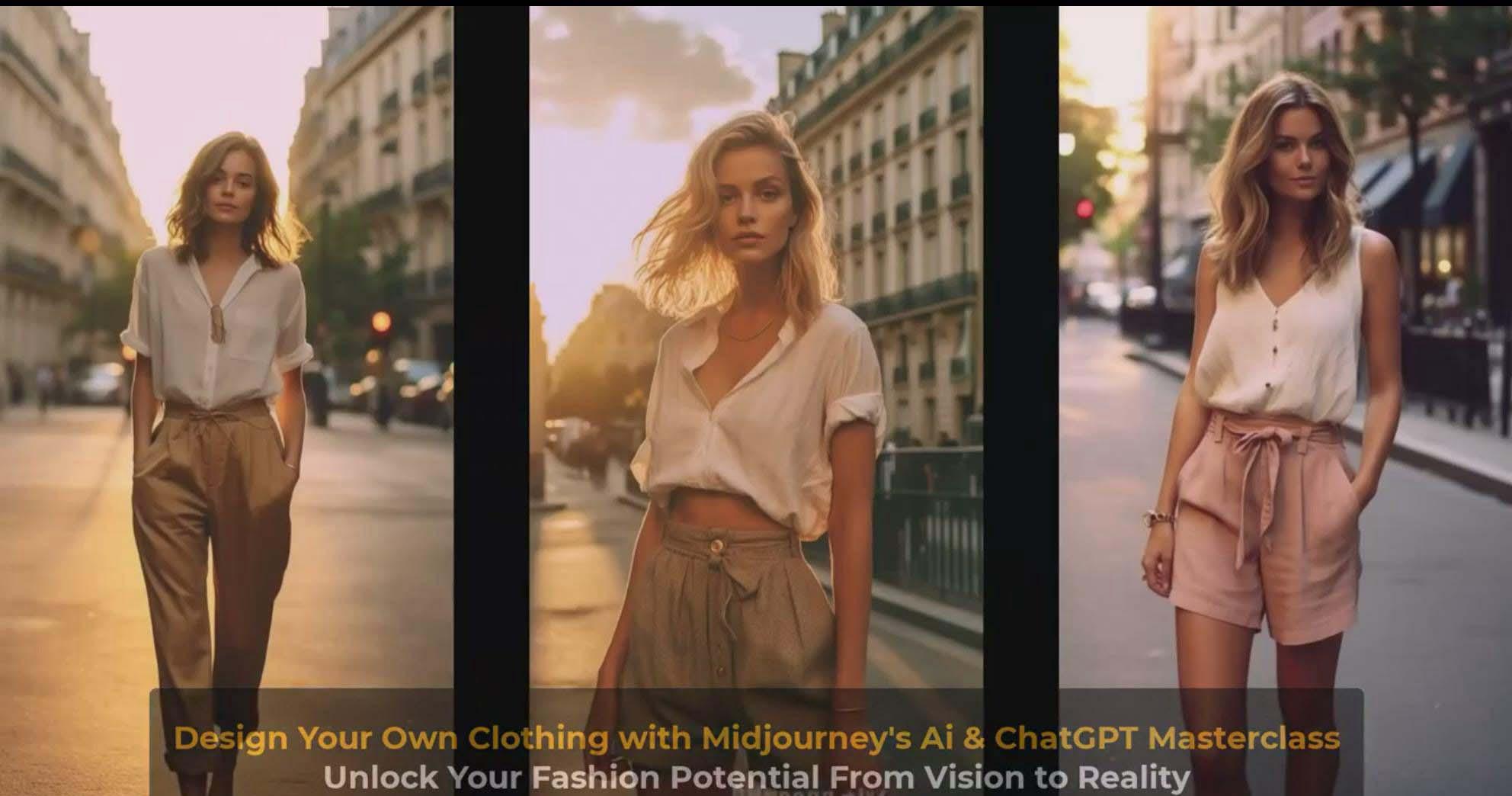 图片[9]-利用 Midjourneys Ai 人工智能设计自己的服装AI大师班-10节课-中英字幕-网创源码