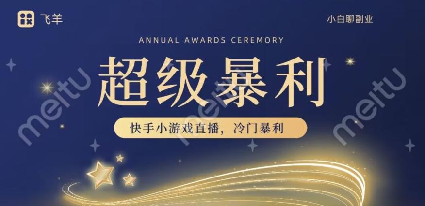 快手官方暴利冷门小游戏无人直播,小白一台电脑即可操作,轻松月入10w+-网创源码