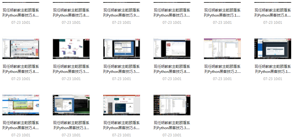 Python黑客技巧课程-网创源码