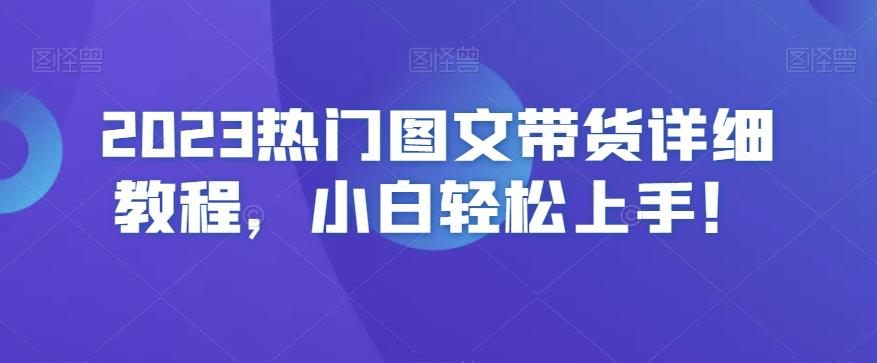 2023热门图文带货详细教程,小白轻松上手!-网创源码