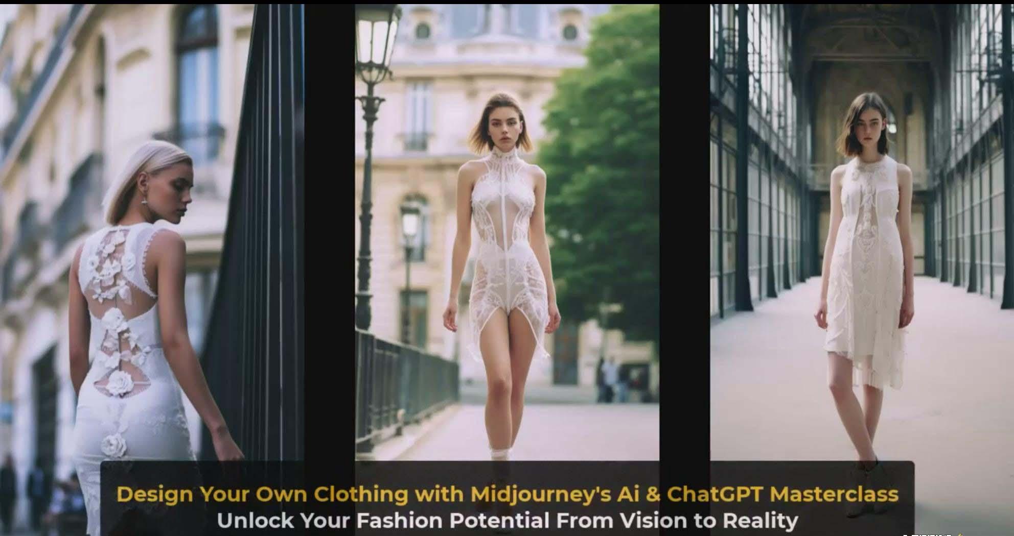 图片[4]-利用 Midjourneys Ai 人工智能设计自己的服装AI大师班-10节课-中英字幕-网创源码