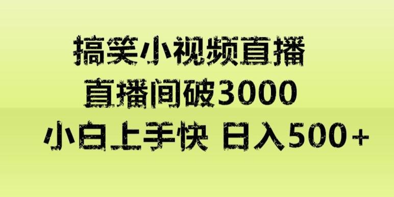 快手直播搞笑小视频解说，适合批量矩阵，日入300-500+-网创源码