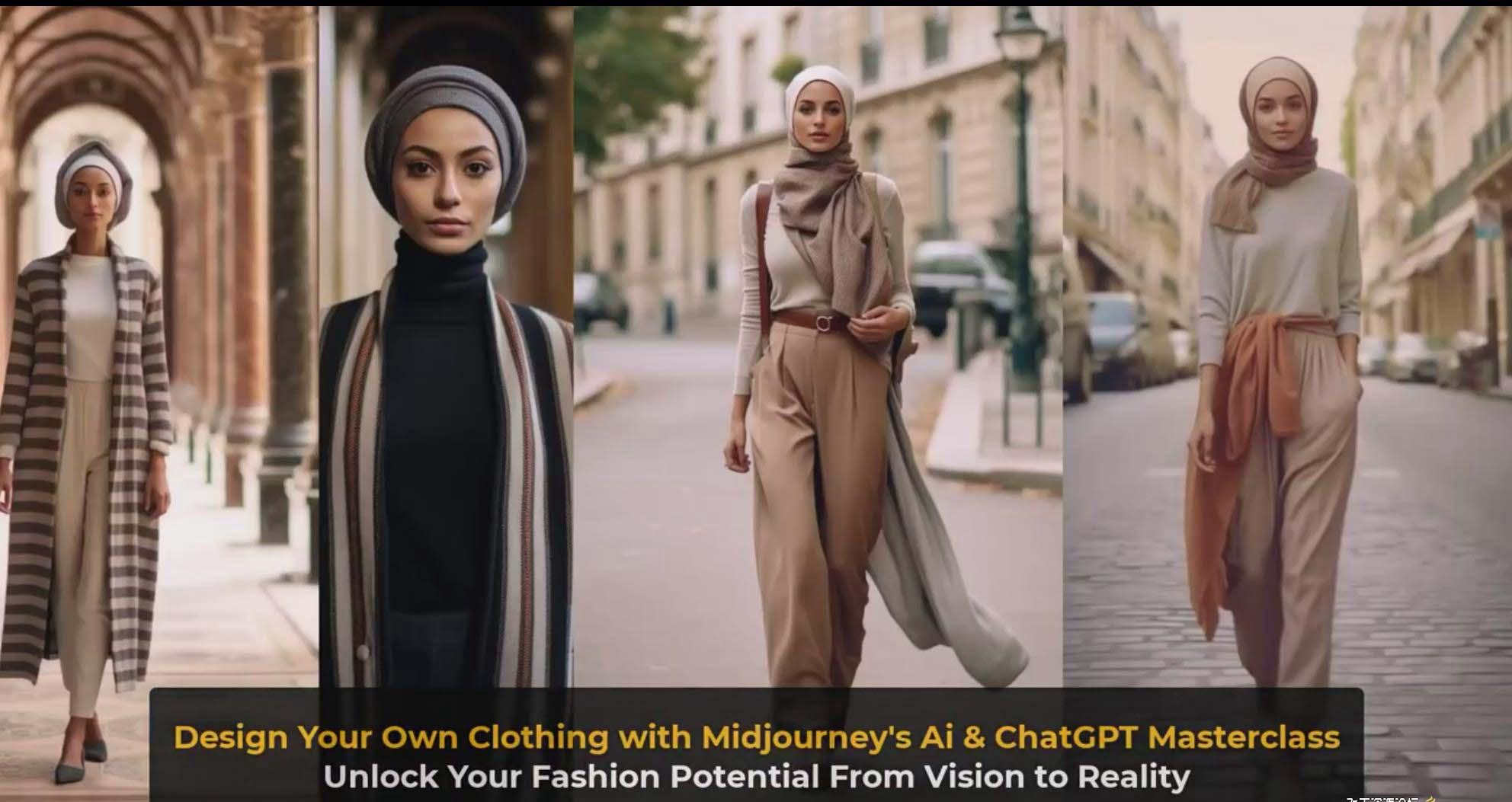 图片[10]-利用 Midjourneys Ai 人工智能设计自己的服装AI大师班-10节课-中英字幕-网创源码