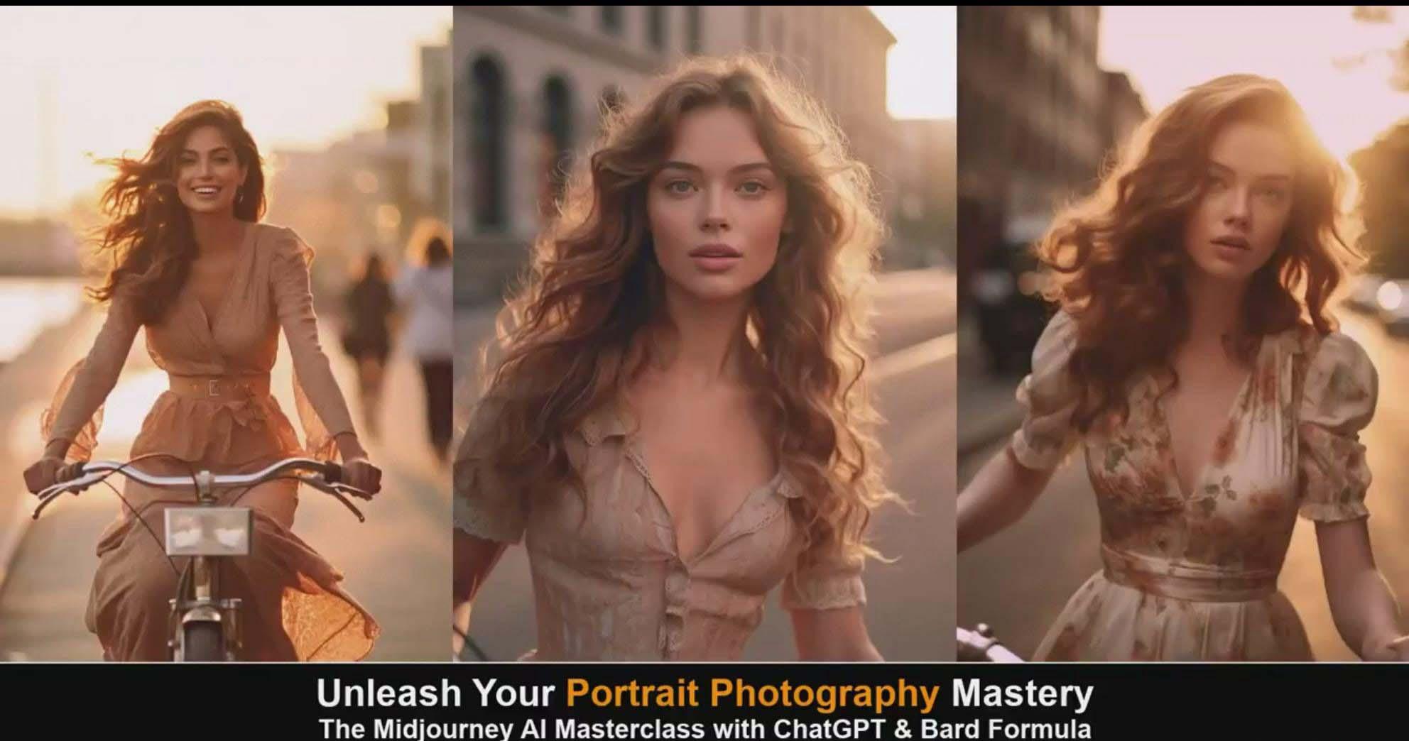 图片[4]-(9312期)Midjourney v5 ChatGPT 和 Bard AI人工智能人像摄影大师班-15节-中英字幕-网创源码