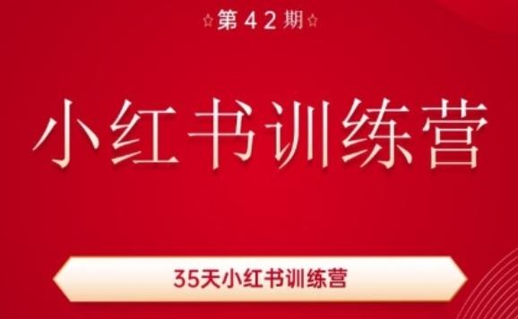35天小红书训练营(42期)，用好小红书，做你喜欢又擅长的事，涨粉又赚钱-网创源码