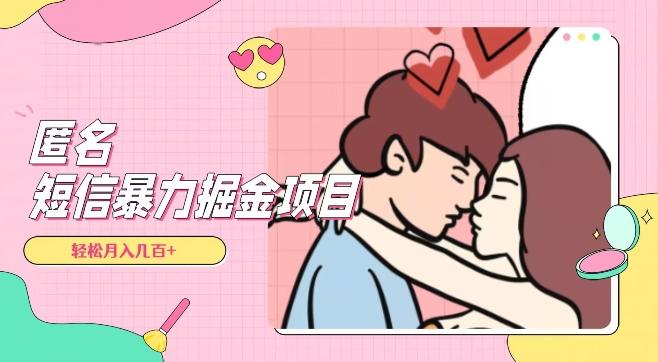 全网首发，揭秘超冷门匿名短信项目，通过信息差日入几百+【揭秘】-网创源码