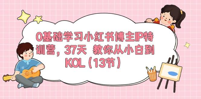 0基础学习小红书博主IP特训营，37天 教你从小白到KOL(13节-网创源码