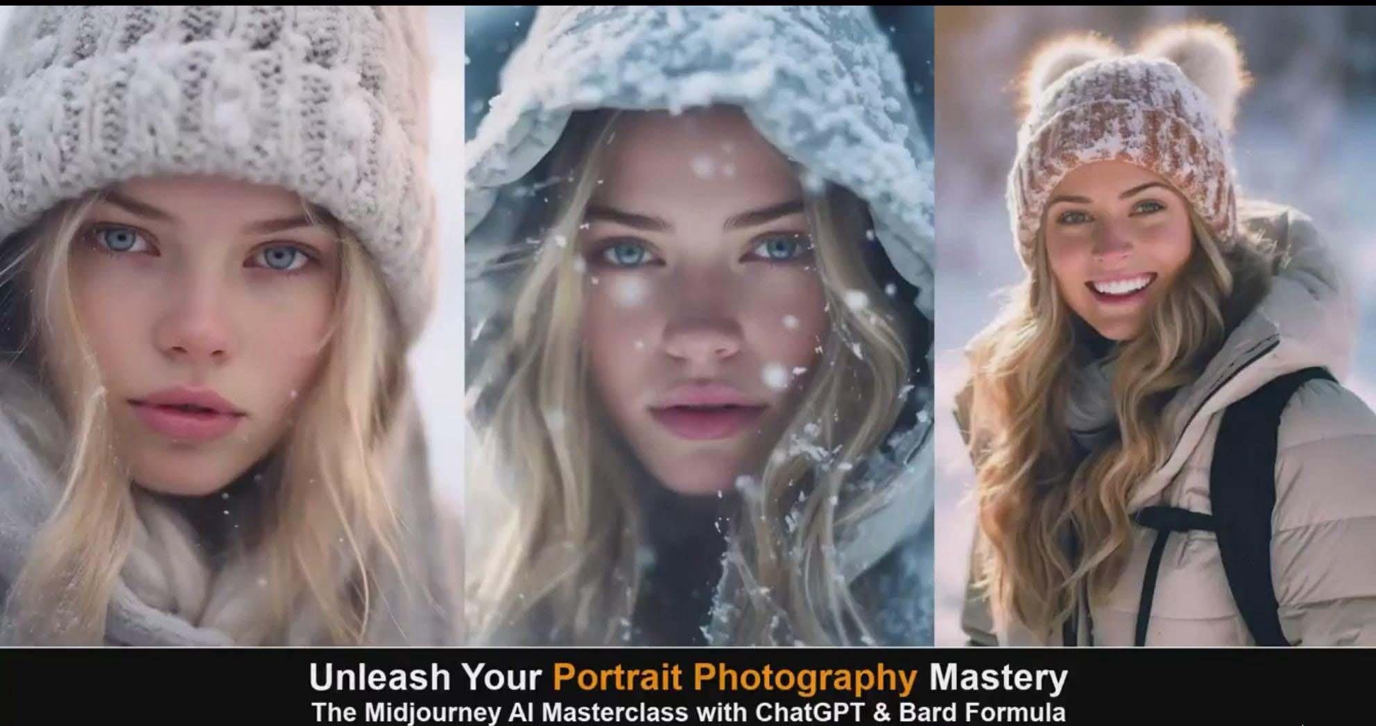 图片[5]-(9312期)Midjourney v5 ChatGPT 和 Bard AI人工智能人像摄影大师班-15节-中英字幕-网创源码